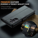 CASEME For Samsung Galaxy S26+ Case 023 Series RFID Blocking Glossy Stand Phone Cover - Black