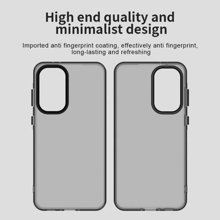 Samsung Galaxy A36 5G / A56 5G Case PC+TPU+PET Matte Anti-Drop Phone Back Cover - Black