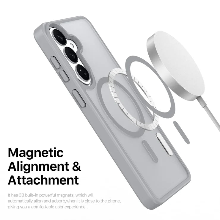 DUX DUCIS For Samsung Galaxy S26+ Magnetic Case  Yind Series PC+TPU Phone Cover - Grey