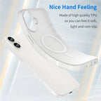 iPhone 16 Plus Case Compatible with MagSafe TPU + PC Slim Matte Translucent Phone Cover - White
