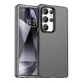 Samsung Galaxy S25 Ultra Case PC+TPU+PET Matte Anti-Drop Phone Back Cover - Black