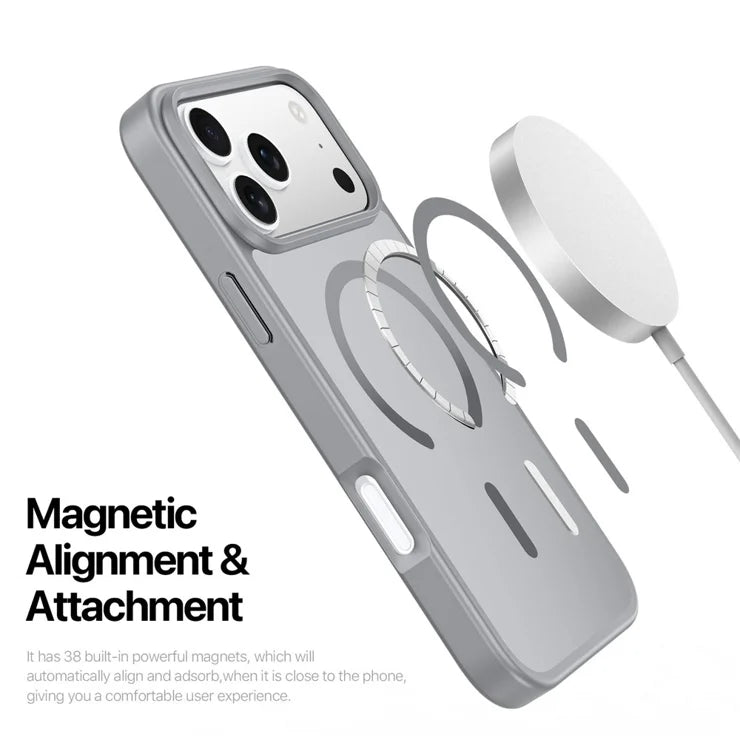 DUX DUCIS Yind Series For iPhone 17 Pro Case TPU + PC Matte Phone Cover Compatible with MagSafe - Grey