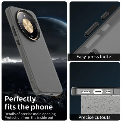 Honor X9d 5G / X70 5G Case PC + TPU + PET Matte Anti-Drop Phone Back Cover - Black