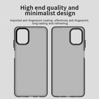 Samsung Galaxy F06 5G / M06 5G Case PC + TPU + PET Matte Anti-Drop Phone Back Cover - Black