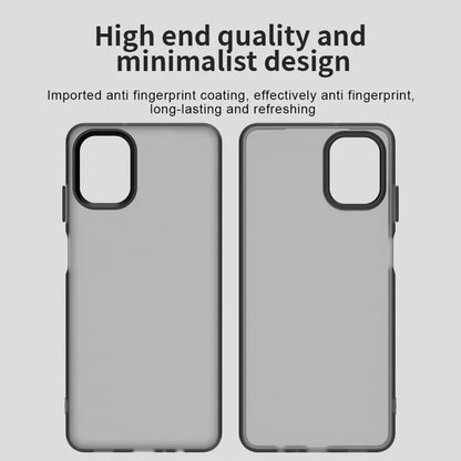 Samsung Galaxy F06 5G  /  M06 5G Case PC + TPU + PET Matte Anti-Drop Phone Back Cover - Black