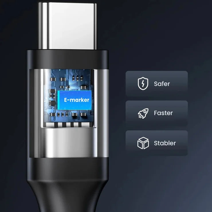 UGREEN 15177 1.5m PD 100W Fast Charging USB C to USB C Cable for iPhone  /  Macbook  /  iPad Data Wire