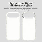 For iPhone Air Case PC + TPU + PET Matte Anti-Drop Phone Back Cover - White