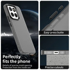 Honor X8c 4G Case PC + TPU + PET Matte Anti-Drop Phone Back Cover - Black