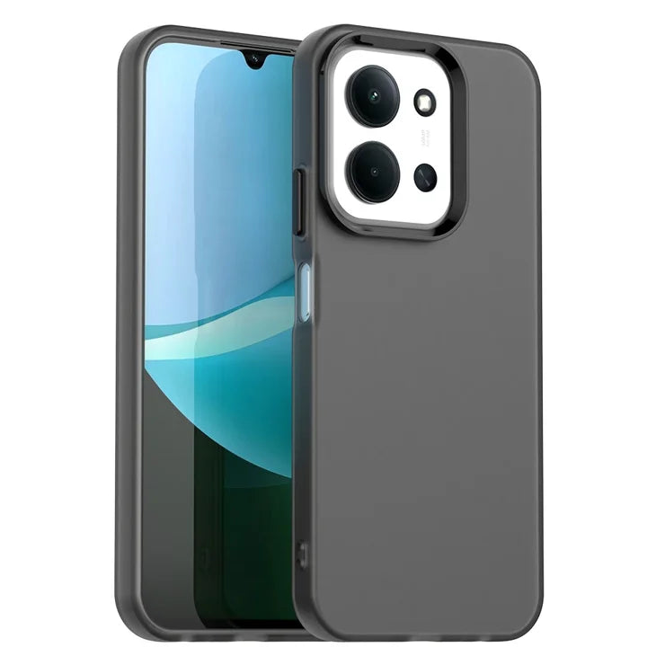 Xiaomi Redmi 15C 4G (Global) (171mm) Case PC + TPU + PET Matte Anti-Drop Phone Back Cover - Black