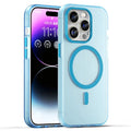 Magnetic Case for iPhone 14 Pro Max Compatible with MagSafe Translucent Matte Back Cover - Blue
