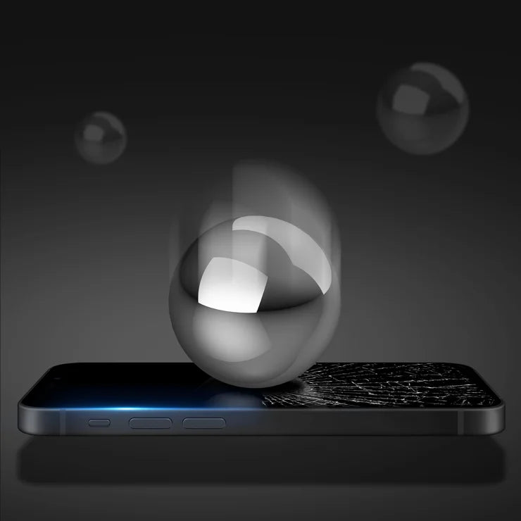 DUX DUCIS For iPhone 17 Pro Glass Film   Full Screen Protector 2.5D Flat Screen Medium Alumina Glass HD Clear Film - Black