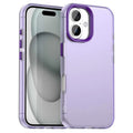 iPhone 17 Case PC + TPU + PET Matte Anti-Drop Phone Back Cover - Purple