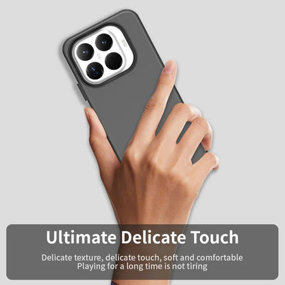 Xiaomi 15T Pro Case PC + TPU + PET Matte Anti-Drop Phone Back Cover - Black