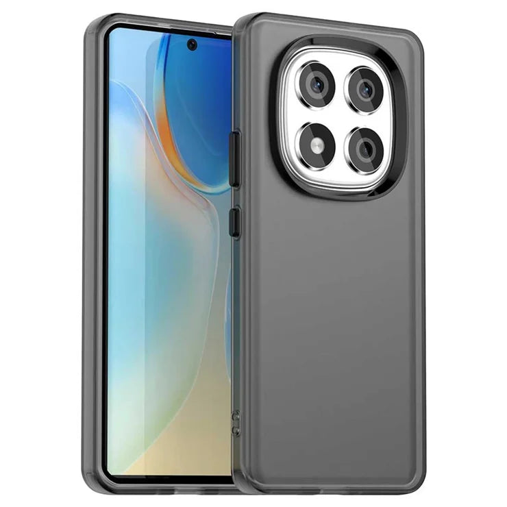 Xiaomi Redmi Note 14 Pro 4G Case PC + TPU + PET Matte Anti-Drop Phone Back Cover - Black