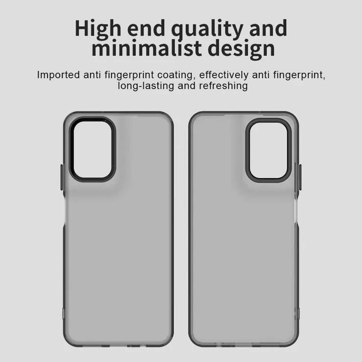 Motorola Moto G35 5G Case PC+TPU+PET Matte Anti-Drop Phone Back Cover - Black
