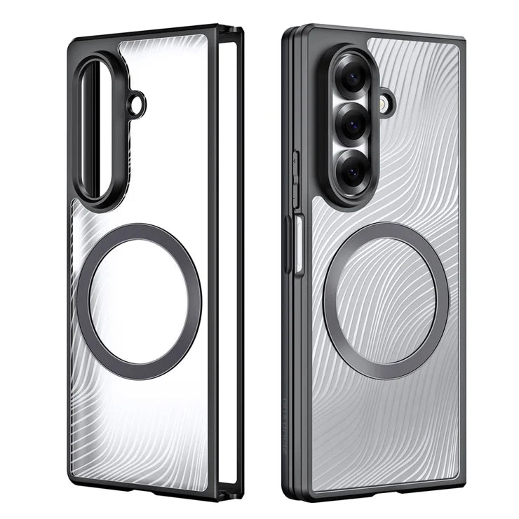 DUX DUCIS For Samsung Galaxy Z Fold7 5G Case  Aimo Series Magnetic Case PC+TPU Slim Cover (REACH Certification) - Black