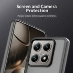 Xiaomi 14T Case PC+TPU+PET Matte Anti-Drop Phone Back Cover - Black