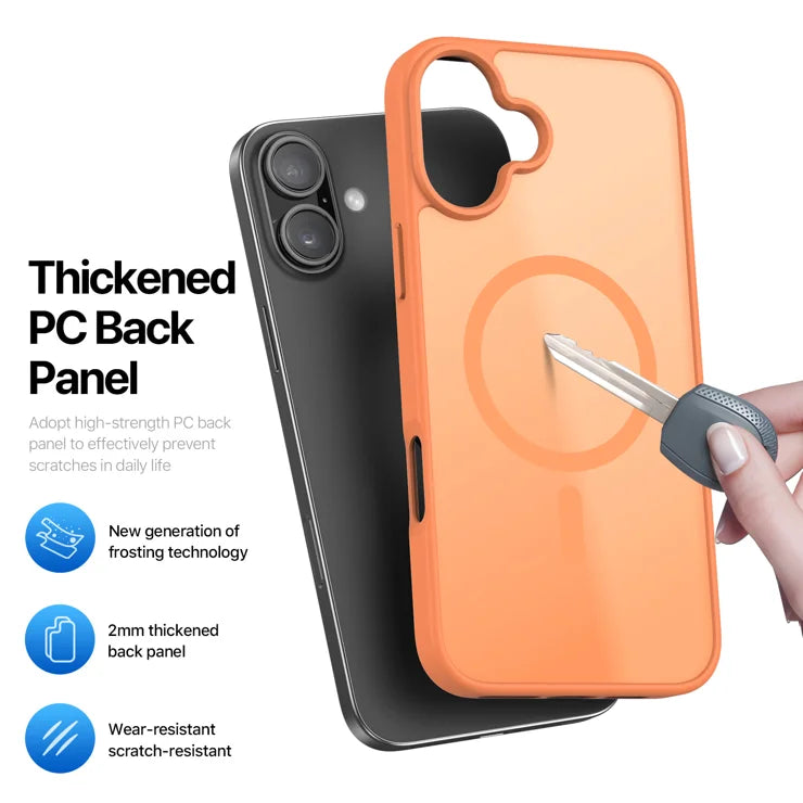 DUX DUCIS For iPhone 17 Case Yind Series PC+TPU Phone Cover Compatible with MagSafe - Orange