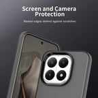 Xiaomi 15T Case PC + TPU + PET Matte Anti-Drop Phone Back Cover - Black