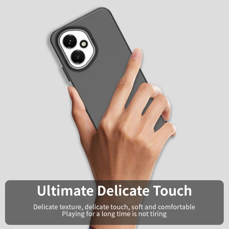 Honor 400 5G (Global) Case PC + TPU + PET Matte Anti-Drop Phone Back Cover - Black