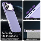 iPhone 17 Pro Max Case PC + TPU + PET Matte Anti-Drop Phone Back Cover - Purple