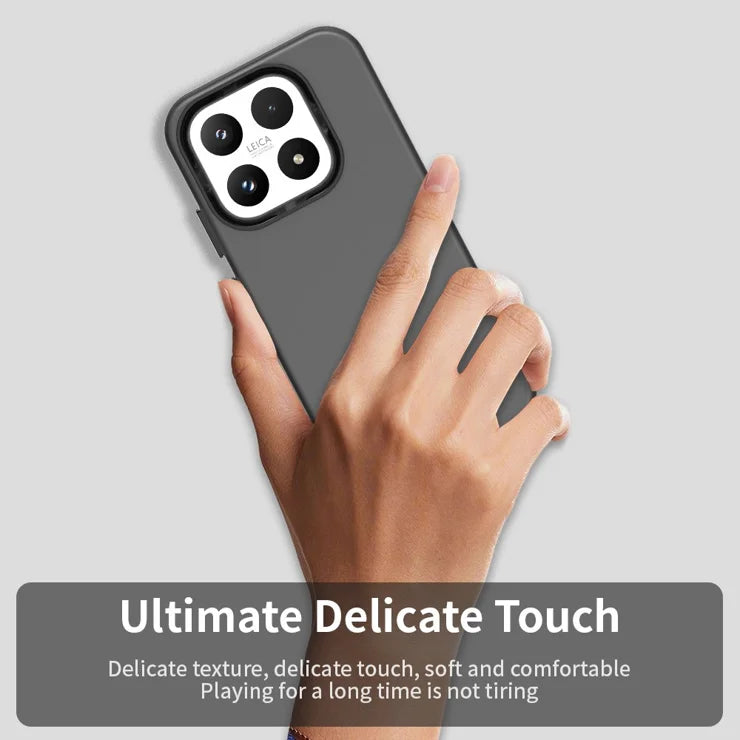 Xiaomi 17 Case PC + TPU + PET Matte Anti-Drop Phone Back Cover - Black
