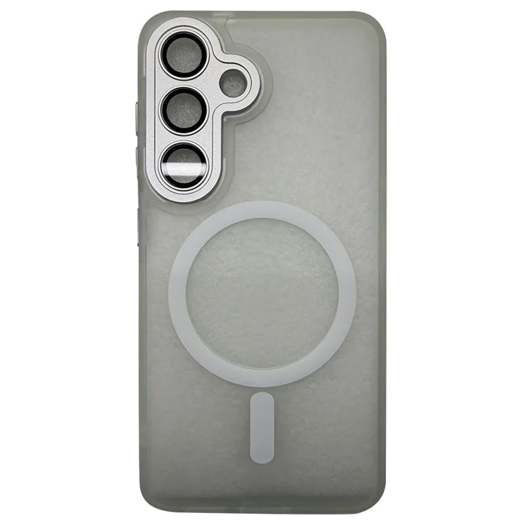 Samsung Galaxy S25 -yhteensopiva MagSafe-kuori, ihonmyötäinen PC + TPU -puhelinkuori – läpinäkyvä
