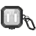 DUX DUCIS SECE Series For Samsung Galaxy Buds4 / Buds4 Pro Case Shockproof PC + TPU Earphone Cover with Metal Hook - Black