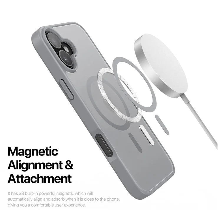 DUX DUCIS For iPhone 17 Case  Yind Series PC+TPU Phone Cover Compatible with MagSafe - Grey