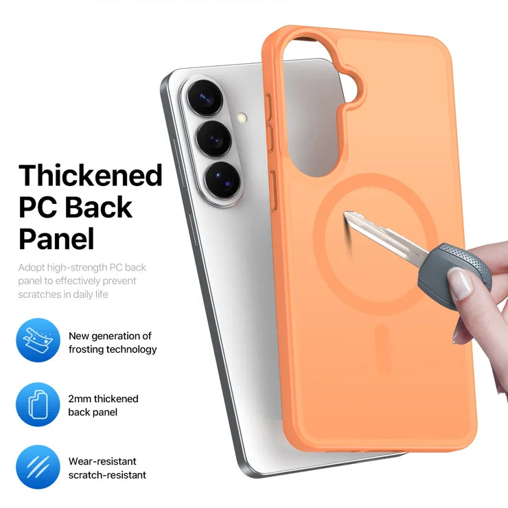 DUX DUCIS For Samsung Galaxy S26+ Magnetic Case  Yind Series PC+TPU Phone Cover - Orange