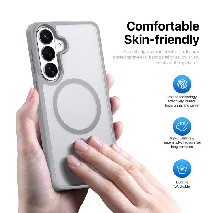 DUX DUCIS For Samsung Galaxy S26 Magnetic Case  Yind Series PC+TPU Phone Cover - Grey