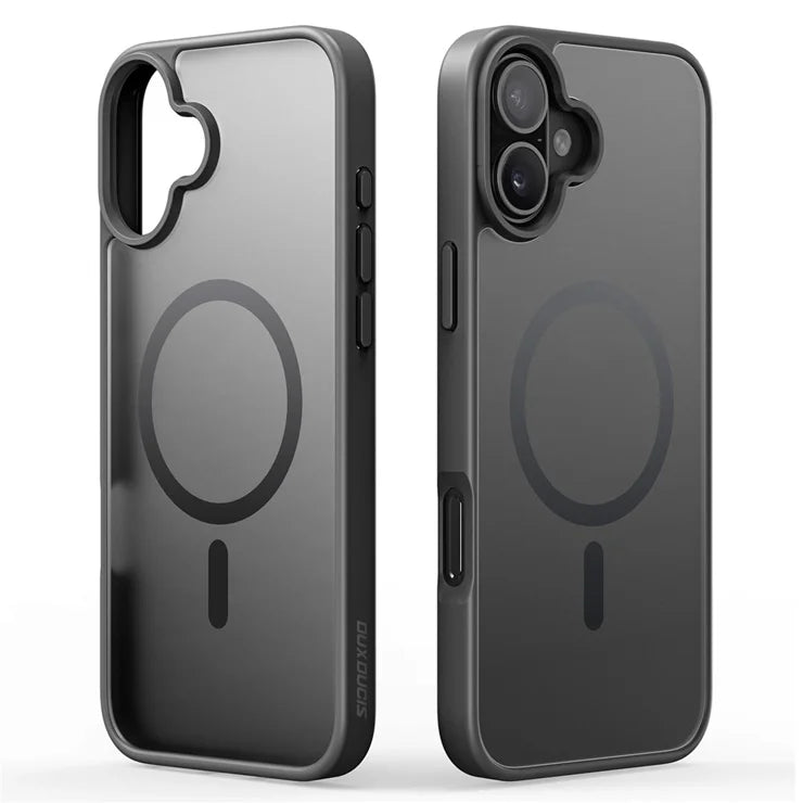 DUX DUCIS Yind Series For iPhone 16 Matte Case Compatible with MagSafe PC+TPU Phone Cover - Black