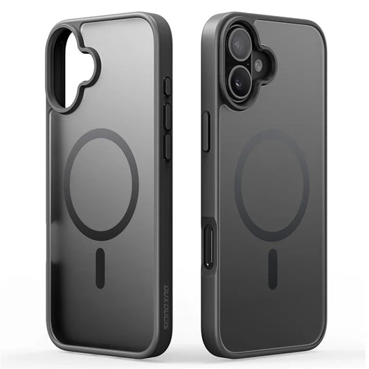 DUX DUCIS Yind Series For iPhone 16 Matte Case Compatible with MagSafe PC+TPU Phone Cover - Black