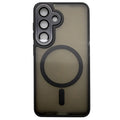 Samsung Galaxy S25 Case Compatible with MagSafe Skin-Touch PC + TPU Phone Cover - Black