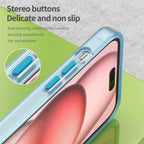 iPhone 15 Magnetic Case Matte Phone Cover Anti-Fingerprint Anti-Scratch - Blue