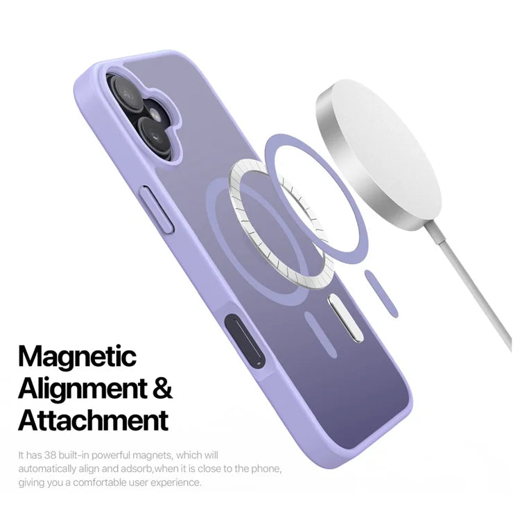DUX DUCIS For iPhone 17 Case  Yind Series PC+TPU Phone Cover Compatible with MagSafe - Light Purple