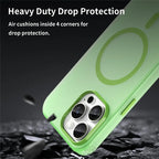 iPhone 16 Pro Max Case Compatible with MagSafe TPU + PC Slim Matte Translucent Phone Cover - Green