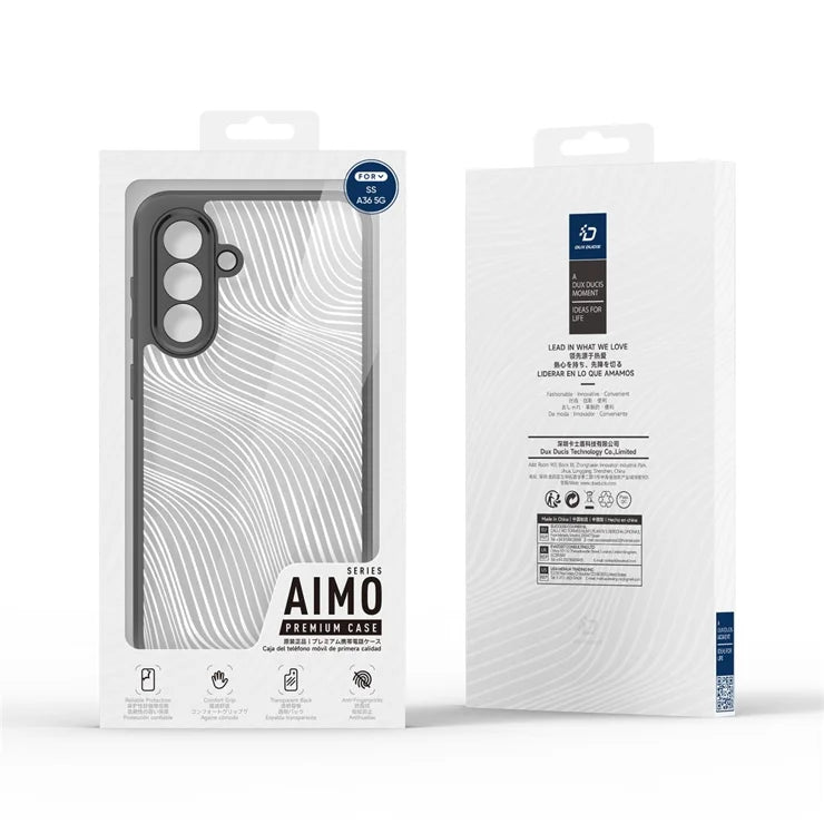DUX DUCIS For Samsung Galaxy A56 5G / A36 5G Case  Aimo Series TPU+PC Matte Drop-Proof Phone Cover (REACH Certification) - Black
