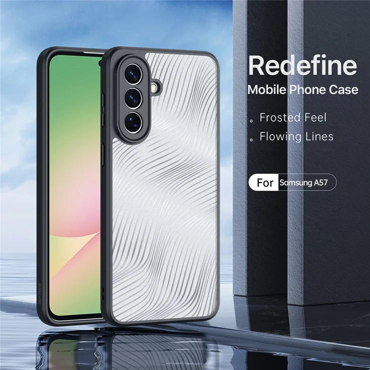 DUX DUCIS For Samsung Galaxy A57 5G Case Aimo Series TPU+PC Matte Drop-proof Phone Cover (REACH Certification) - Black