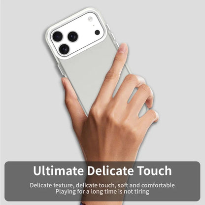 iPhone 17 Pro Case PC + TPU + PET Matte Anti-Drop Phone Back Cover - White
