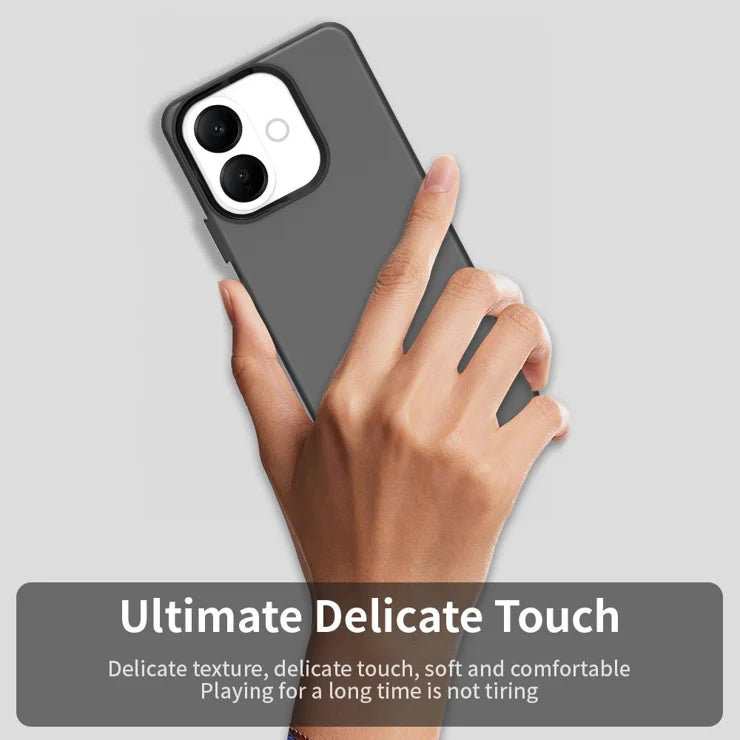 vivo V60 Lite 5G / V60 Lite 4G Case PC + TPU + PET Matte Anti-Drop Phone Back Cover - Black