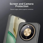 Honor X9d 5G / X70 5G Case PC + TPU + PET Matte Anti-Drop Phone Back Cover - Black