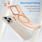 Magnetic Case for iPhone 14 Pro Max Compatible with MagSafe Translucent Matte Back Cover - Orange