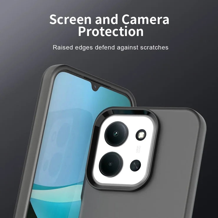 Xiaomi Redmi 15C 5G (EU) (173mm) / 15C 4G (EU) (173mm) PC + TPU + PET Matte Anti-Drop Phone Back Cover - Black