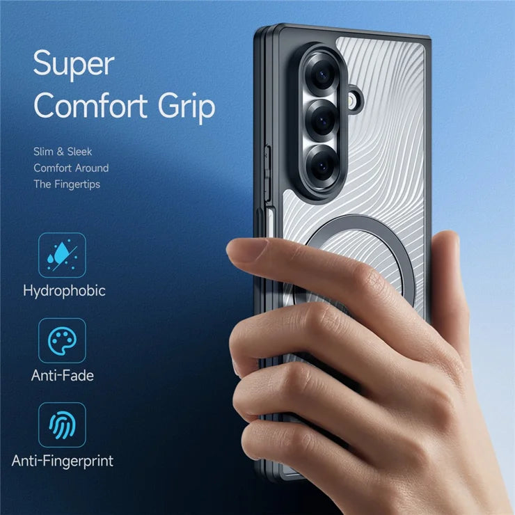 DUX DUCIS For Samsung Galaxy Z Fold7 5G Case Aimo Series Magnetic Case PC+TPU Slim Cover (REACH Certification) - Black