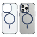 Magnetic Case for iPhone 14 Pro Max Compatible with MagSafe Translucent Matte Back Cover - Dark Blue