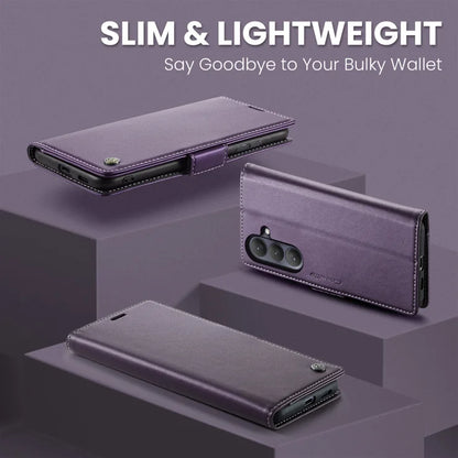 CASEME For Samsung Galaxy S26+ Case  023 Series RFID Blocking Glossy Stand Phone Cover - Purple