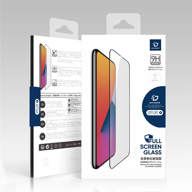 DUX DUCIS For Samsung Galaxy A56 5G / A36 5G Glass Film Full Screen Protector 2.5D Flat Screen Medium Alumina Glass HD Clear Film - Black