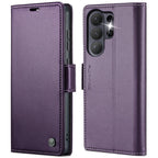CASEME For Samsung Galaxy S26 Ultra Case 023 Series RFID Blocking Glossy Stand Phone Cover - Purple
