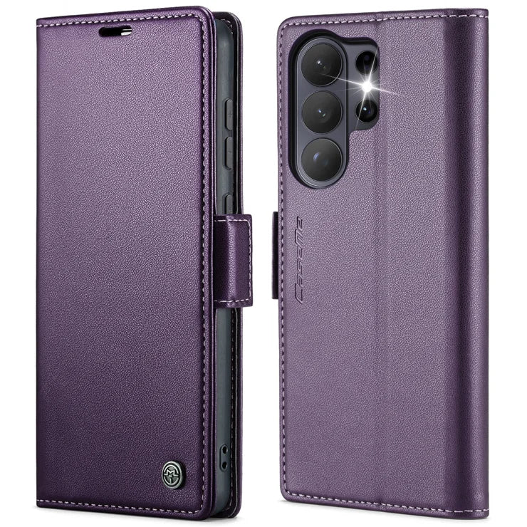 CASEME For Samsung Galaxy S26 Ultra Case  023 Series RFID Blocking Glossy Stand Phone Cover - Purple